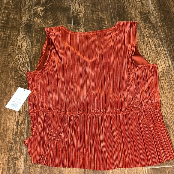 Nine West Rust Sleeveless Blouse - Picture 4 of 4